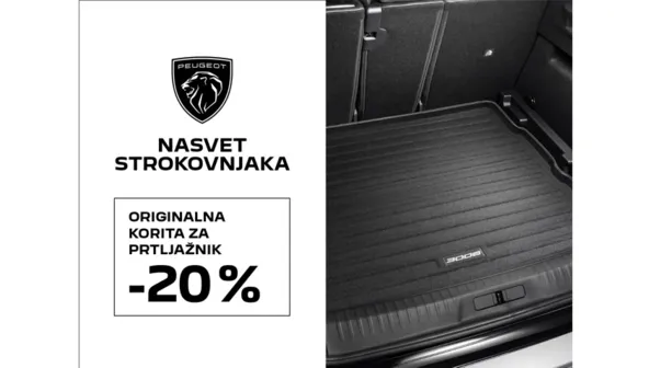 ORIGINALNA GUMIJASTA KORITA ZA PRTLJAŽNIK -20%