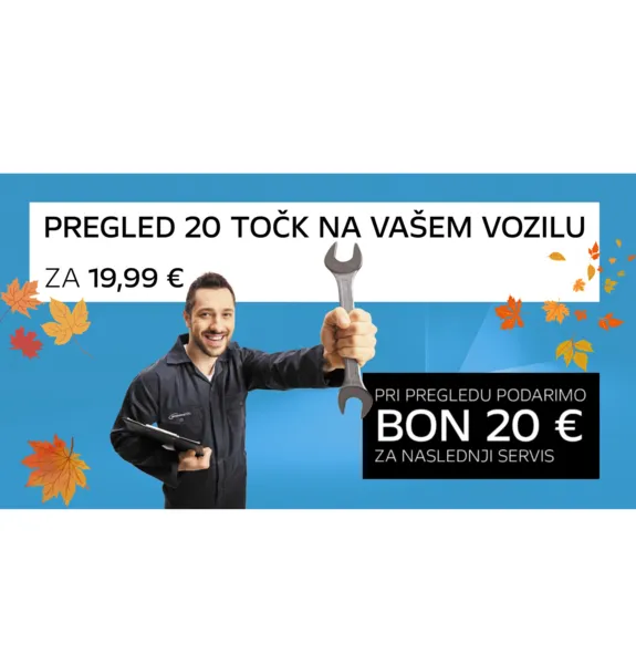 PREGLED 20 KONTROLNIH TOČK